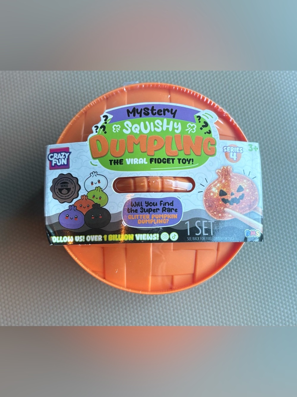 🎃 RARE RMS Crazy Fun Mystery Dumpling Series 4 Halloween GLITTER PUMPKIN EDITION